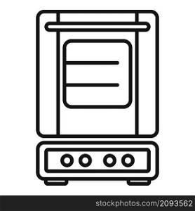 Inside convection oven icon outline vector. Turbo fan oven. Kitchen stove. Inside convection oven icon outline vector. Turbo fan oven