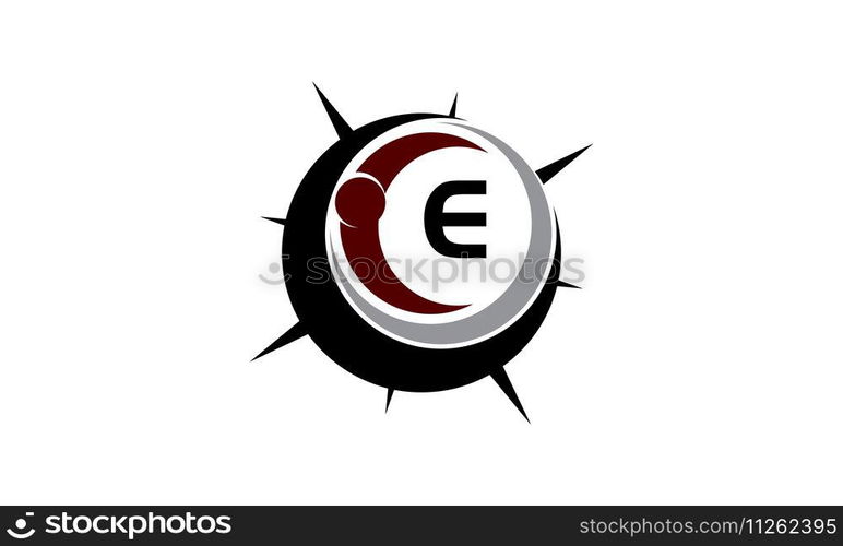 Insights Guide Initial E Logo Design Template Vector
