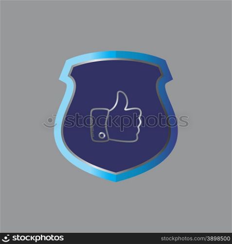 insignia shield theme vector art graphic illustration