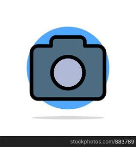 Instagram, Camera, Image Abstract Circle Background Flat color Icon