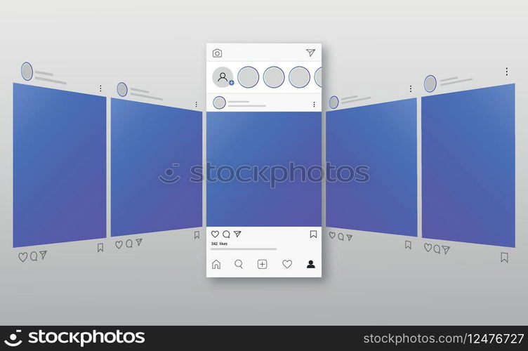 Instagram carousel interface