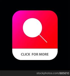 Instagram, Search, Sets Mobile App Button. Android and IOS Glyph Version