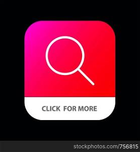 Instagram, Search, Sets Mobile App Button. Android and IOS Line Version
