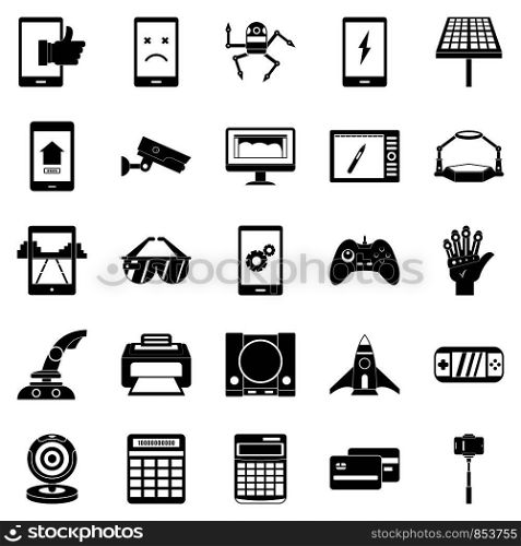 Installation icons set. Simple set of 25 installation vector icons for web isolated on white background. Installation icons set, simple style