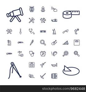 Instrument icons Royalty Free Vector Image