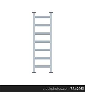 Instrument ladder icon flat vector. Step construction. Worker tool isolated. Instrument ladder icon flat vector. Step construction