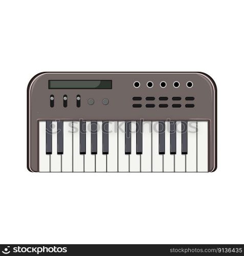 instrument synthesizer audio cartoon. instrument synthesizer audio sign. isolated symbol vector illustration. instrument synthesizer audio cartoon vector illustration