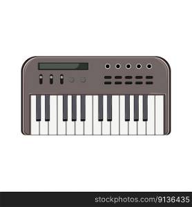 instrument synthesizer audio cartoon. instrument synthesizer audio sign. isolated symbol vector illustration. instrument synthesizer audio cartoon vector illustration