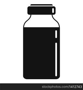 Insulin dose bottle icon. Simple illustration of insulin dose bottle vector icon for web design isolated on white background. Insulin dose bottle icon, simple style
