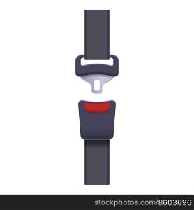 Insurance belt icon cartoon vector. Car seat. Safety security. Insurance belt icon cartoon vector. Car seat