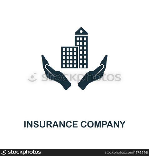Insurance Company creative icon. Simple element illustration. Insurance Company concept symbol design from insurance collection. Can be used for mobile and web design, apps, software, print.. Insurance Company icon. Line style icon design from insurance icon collection. UI. Illustration of insurance company icon. Ready to use in web design, apps, software, print.