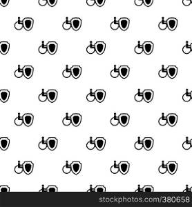Insurance disabled pattern. Simple illustration of insurance disabled vector pattern for web. Insurance disabled pattern, simple style