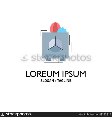 insurance, Fragile, product, warranty, health Flat Color Icon Vector