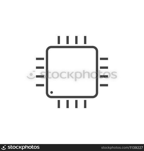 Integrated circuit chip icon graphic design template vector isolated. Integrated circuit chip icon graphic design template vector