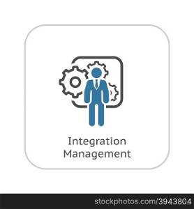 Integration Management Icon. Flat Design.. Integration Management Icon. Flat Design. Business Concept. Isolated Illustration.