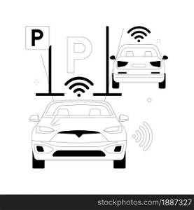 Intelligent transportation system abstract concept vector illustration. Traffic and parking management, smart city technology, road safety, travel information, public transport abstract metaphor.. Intelligent transportation system abstract concept vector illustration.