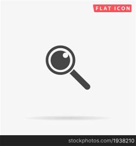 Intense Search flat vector icon. Glyph style sign. Simple hand drawn illustrations symbol for concept infographics, designs projects, UI and UX, website or mobile application.. Intense Search flat vector icon
