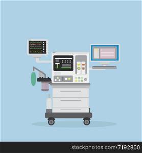 intensive care unit,medical object,flat vector illustration
