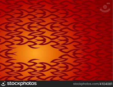 inter linking abstract orange and red background design with copy space