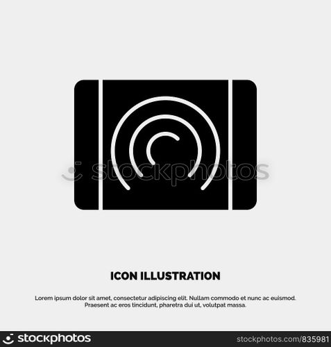 Interaction, User, Touch, Interface Solid Black Glyph Icon