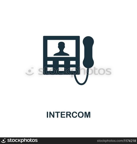 Intercom icon. Premium style design from household collection. UX and UI. Pixel perfect intercom icon. For web design, apps, software, printing usage.. Intercom icon. Premium style design from household icon collection. UI and UX. Pixel perfect intercom icon. For web design, apps, software, print usage.