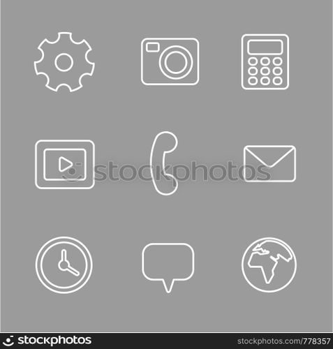 interface icon set