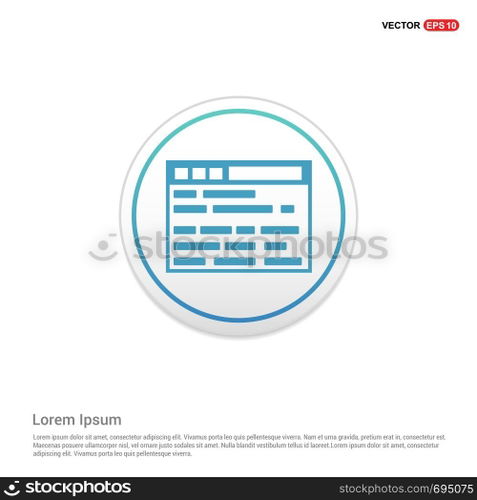 Interface Icon - white circle button