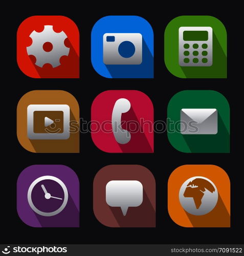  interface icons flat