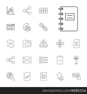 Interface icons Royalty Free Vector Image