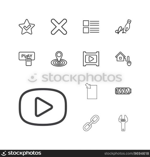 Interface icons Royalty Free Vector Image