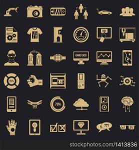 Interface icons set. Simple style of 36 interface vector icons for web for any design. Interface icons set, simple style