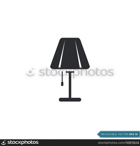 Interior Desk Lamp Icon Vector Illustration Design