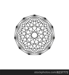 Interlocking, interconnect polygon shape, elemenet. Vector illustration. EPS 10.. Interlocking, interconnect polygon shape, elemenet. Vector illustration.