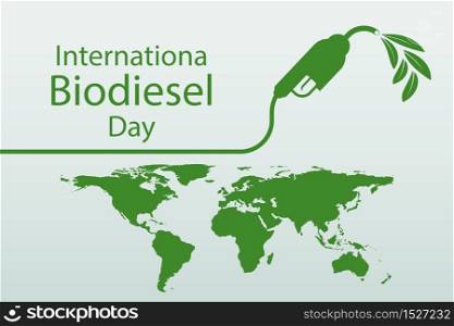 International Biodiesel Day.10 August.for Ecology and Environmental Help The World With Eco-Friendly Ideas,Vector Illustration