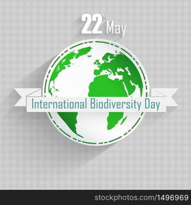 International Biodiversity Day background.Vector
