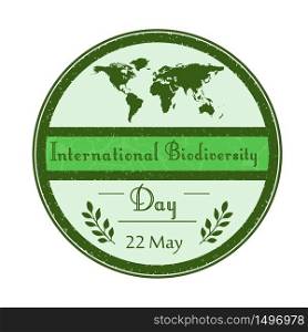 International biodiversity day background.Vector