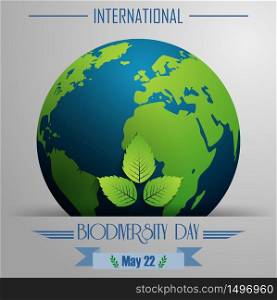 International Biodiversity day poster .Vector