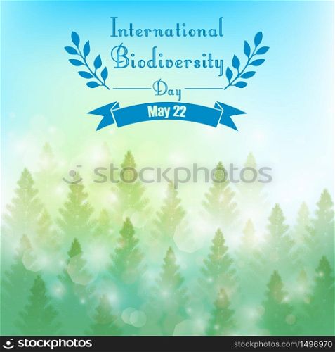 International Biodiversity day.Vector