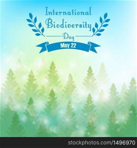 International Biodiversity day.Vector