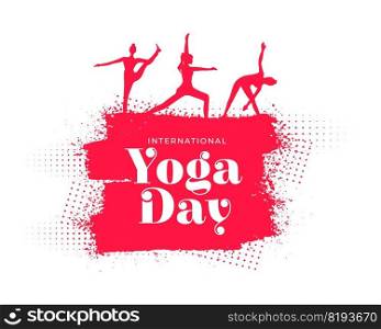international day of yoga background design