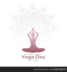 international day of yoga elegant background