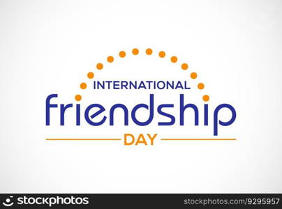 International friendship day vector template for the celebration.