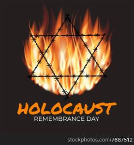International holocaust remembrance day background. Vector Illustration EPS10. International holocaust remembrance day background. Vector Illustration