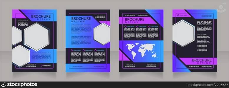 International partnership in energy industry blank brochure design. Template set with copy space for text. Premade corporate reports collection. Editable 4 paper pages. Calibri, Arial fonts used. International partnership in energy industry blank brochure design