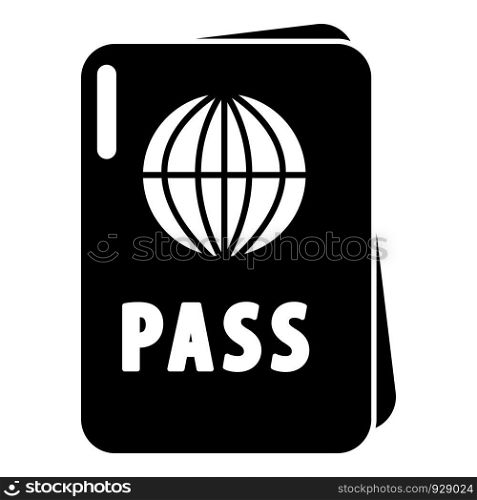 International passport icon . Simple illustration of international passport vector icon for web design isolated on white background. International passport icon , simple style