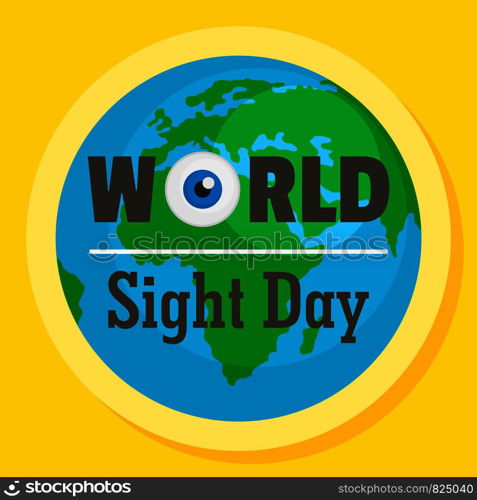 International sight day concept background. Flat illustration of international sight day vector concept background for web design. International sight day concept background, flat style
