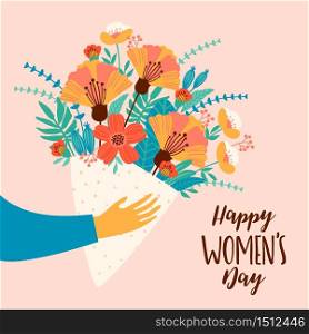 International Women&rsquo;s Day. Vector template for card, poster, flyer and other users. International Women&rsquo;s Day. Vector template.