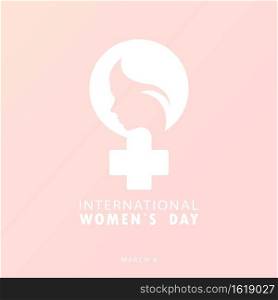 International women s day banner. Female holiday.. International women s day banner. Female holiday. Vector on isolated ackground. EPS 10