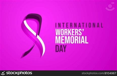 International workers memorial day Royalty Free Vector Image