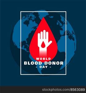 international world blood donor day concept poster design